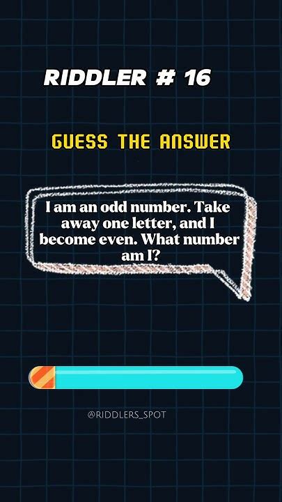 Quick Riddle: I am an odd number. Take away one letter, and I .